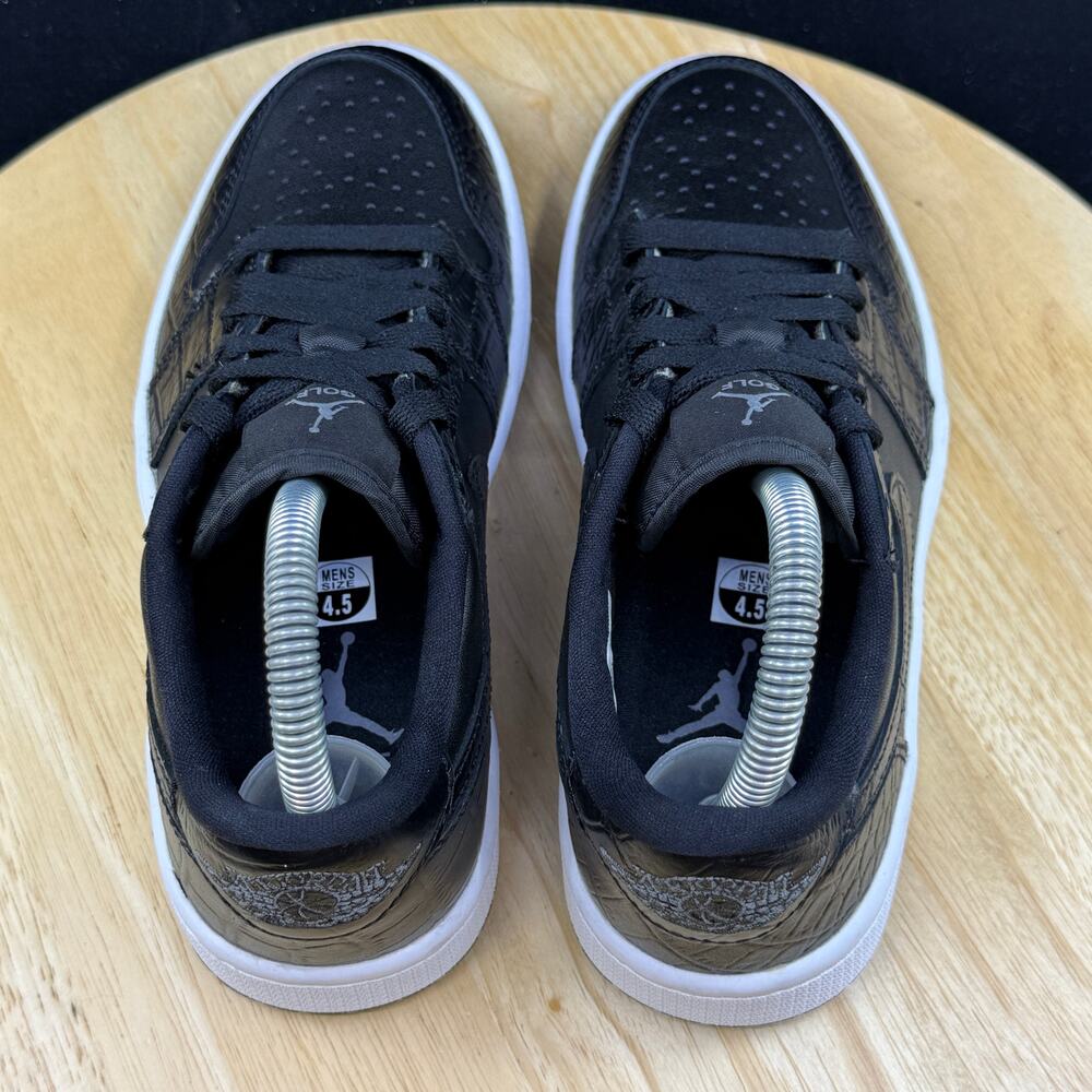 Nike Air Jordan 1 Low Golf Black Crocodile Shoes Men’s Size 4/ 5.5W DD9315-003 - Picture 8 of 9
